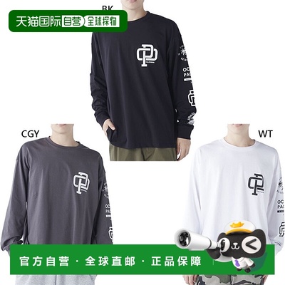 日本直邮Ocean Pacific 男士袖标印花长袖T恤长袖上衣休闲服饰Oce