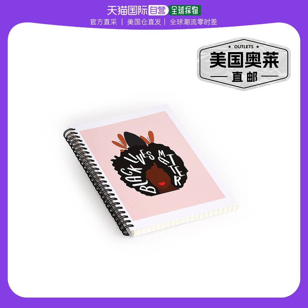 deny designsoris eddu black lives matter 笔记本 - 粉色 【美