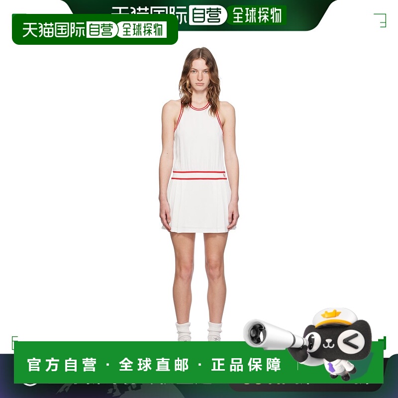 1h可退 香港直邮潮奢 SPORTY & RICH 女士 白色 SRC Phoebe 连衣