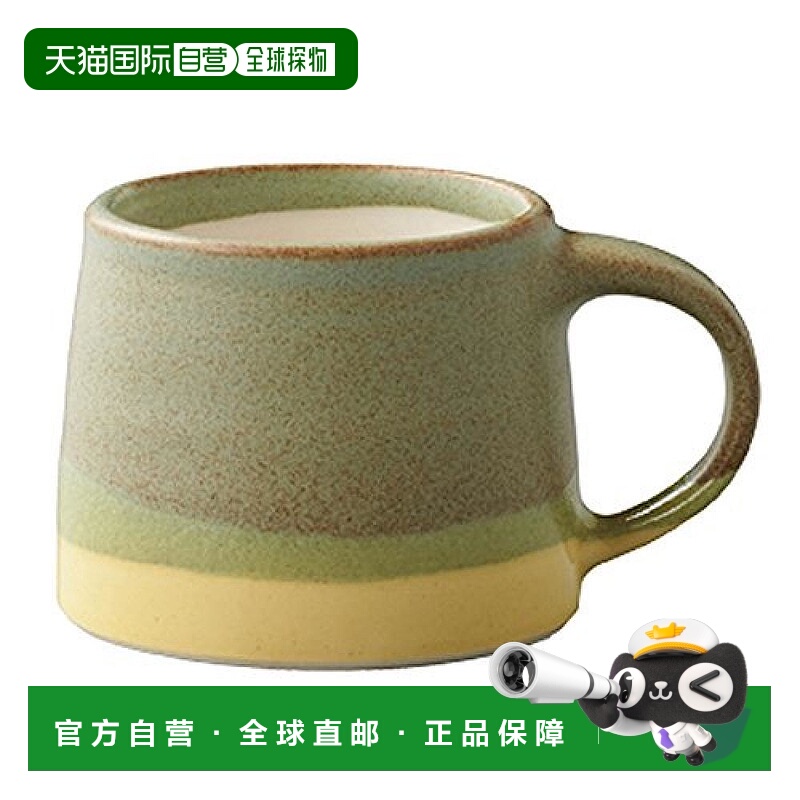 【日本直邮】KINTO马克杯110mlSCS-S03苔绿色x黄色20751瓷器