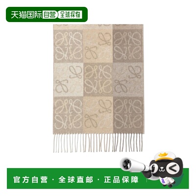 香港直邮LOEWE 女士围巾 5902920287778 CO 罗意威徽标花色围巾