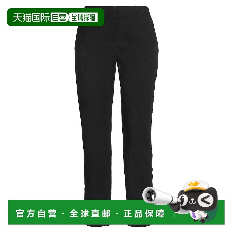 1h可退 香港直邮Jil Sander 吉尔 桑达 女士 休闲长裤 black黑色