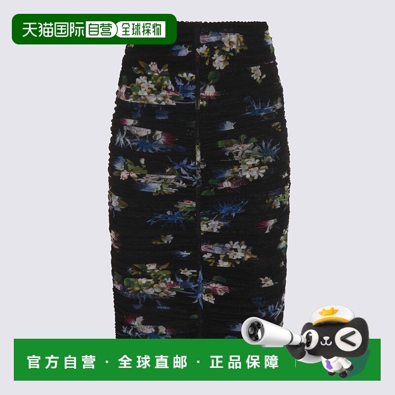 1h可退 香港直邮潮奢 Blumarine 蓝色情人 女士 印花裙 A544G087A