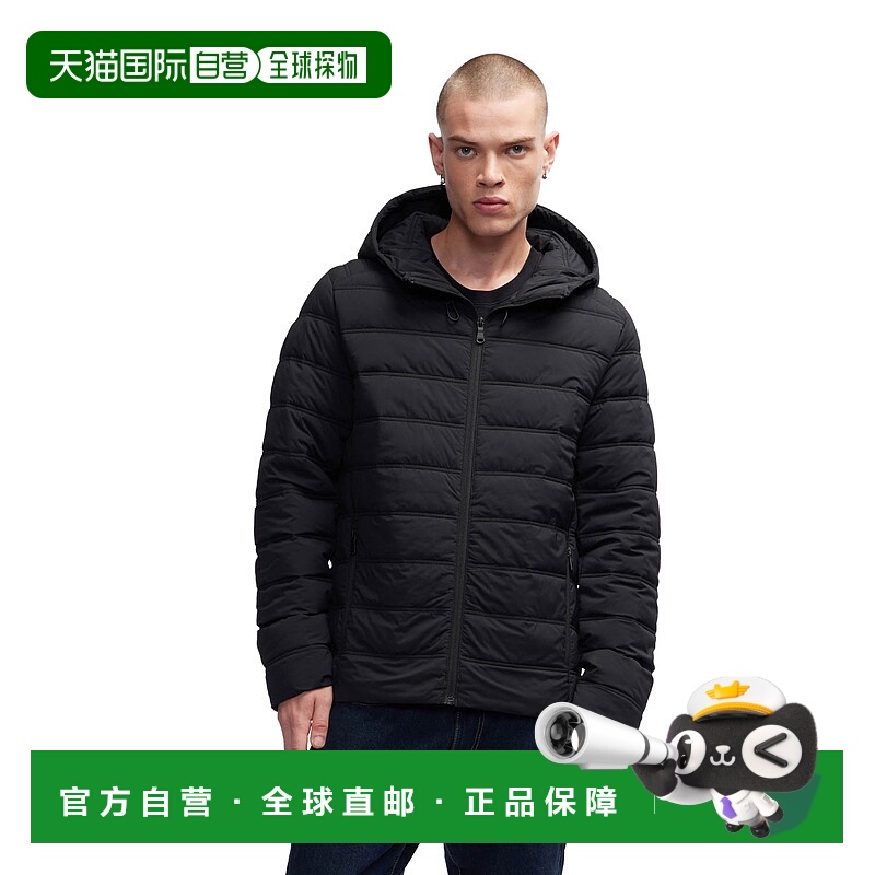 自营 Pajar男式Niran可持续方形被子轻质可折叠-黑色 美国奥莱直