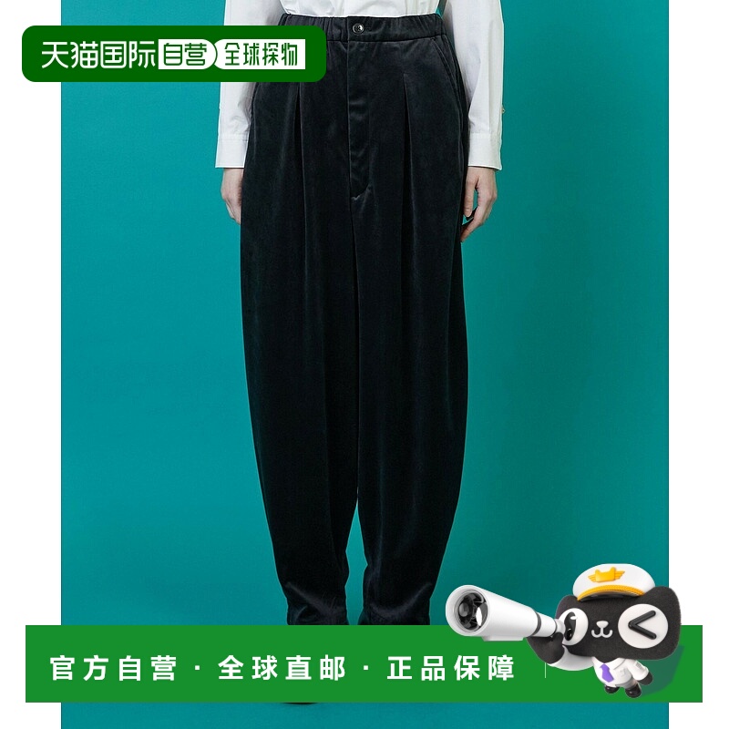 1h可退 日本直邮FRAPBOIS男女同款宽松垂感灯芯绒长裤半拉链设计