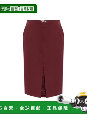 香港直邮Versace 开衩半身裙 10223981A12595直筒裙