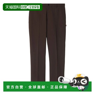 香港直邮BURBERRY 男士休闲裤 8115268 AW2025 棕色 Slim Fit Cot