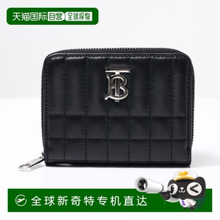 零钱包绗缝 日本直邮Burberry LOLA 零钱包迷你钱包圆形拉链 Lola