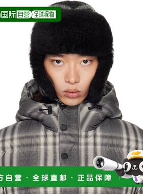 1h可退 香港直邮Burberry 巴宝莉 男士 黑色 & 灰白色 Check Wool