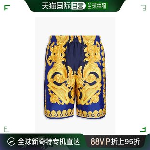 男士 香港直邮潮奢 范思哲 印花斜纹丝绸短裤 Versace 1002476