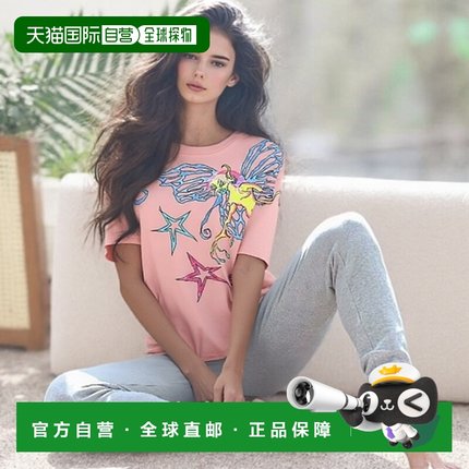 香港直邮DIESEL 女士T恤 A177190AKBY33L SS2025 花色 短袖T恤