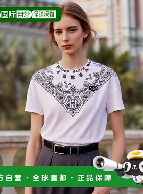 自营 philipp pleinPaisley Bandana圆领T恤-白色 美国奥莱直发