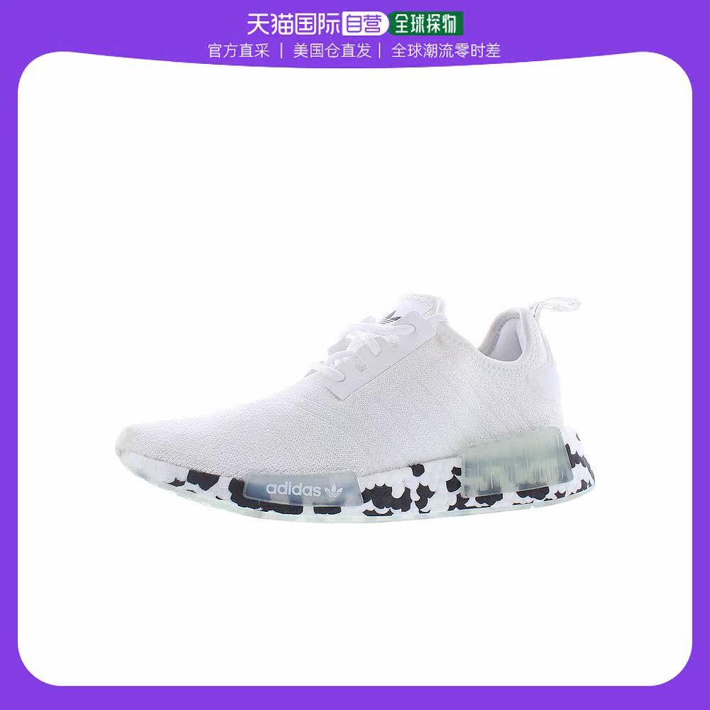 美国直邮adidas阿迪达斯男士白色低帮系带网面透气轻便跑步鞋