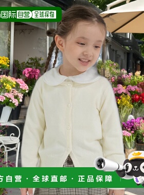 1h可退 日本直邮BRANSHES 儿童全棉针织开衫 半正式日常款 126103