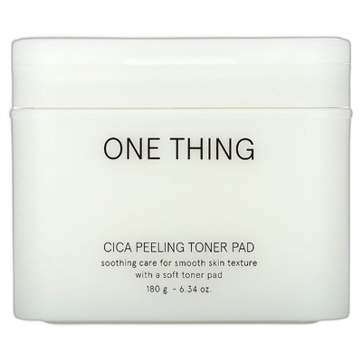 香港直邮One Thing,Cica 去角质爽肤水垫，6.34 盎司（180 正品