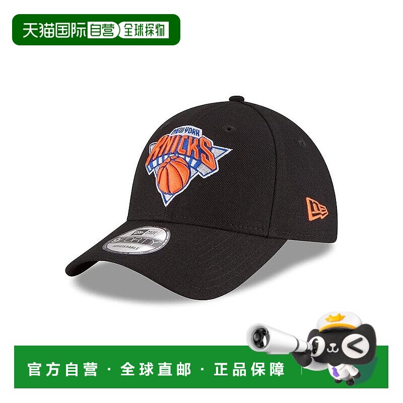 自营New Era 9Forty NBA纽约尼克斯队联赛帽-可调节-黑色-蓝色 美