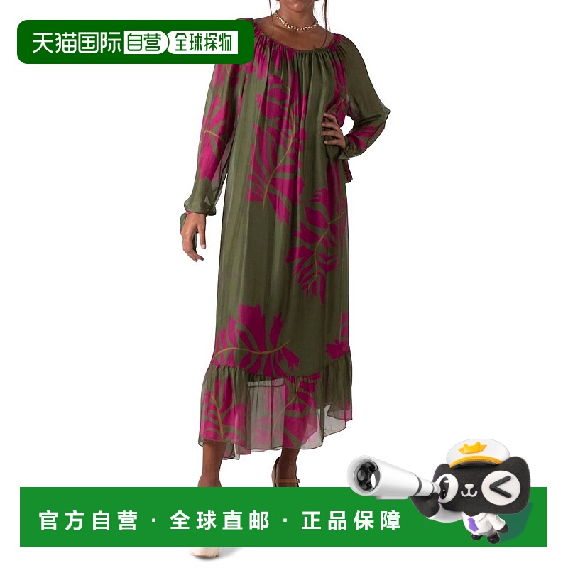 自营gigi modaAloha Maxi Dress In Olive - olive 美国奥莱直发