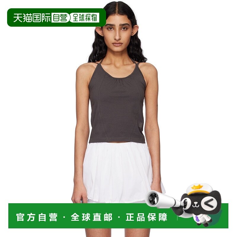 香港直邮潮奢 Kijun 女士 灰色 Double Strap 背心 25SSW209C吊带