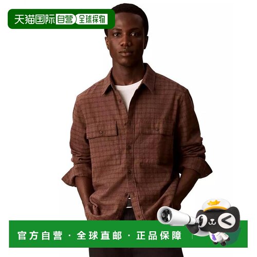【美国直邮】calvin klein/凯文克莱 男士 衬衫 【付后1h可退】