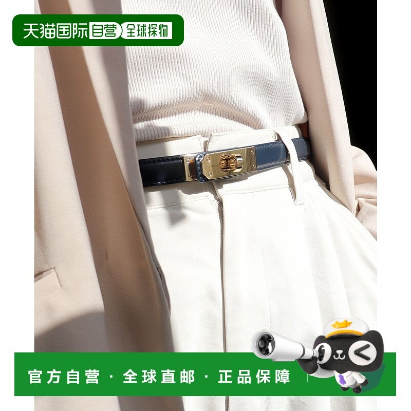 日本直邮florge 无段阶调整牛革 平面腰带 【FL8218EW08676】 腰