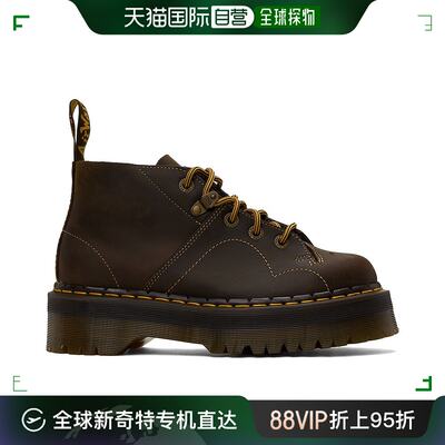 香港直邮潮奢 Dr. Martens 马丁大夫 男士 棕色 Church Arc Quad