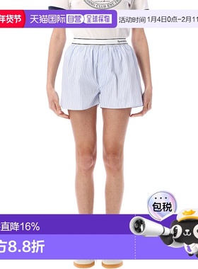 香港直邮SPORTY & RICH 女士 Serif 徽标平角内裤 SH015612300ST0