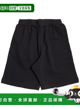 香港直邮BALMAIN 男童短裤 BY6P39Z3183930 SS2026 黑色 字母图案