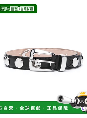 1h可退 香港直邮潮奢 KHAITE 女士 Benny 铆钉腰带 10014763