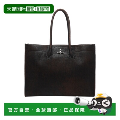 1h可退 香港直邮Vivienne Westwood Troy 皮革手提包 4D01000JUL0