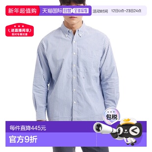 韩国直邮nanamica 纽扣条纹风衬衫 (SUGS421 N) 长袖衬衫