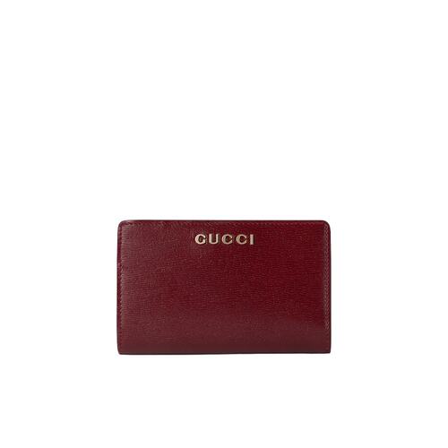 GUCCI 女士钱包 7726400OP0T6207 SS2025 红色 翻折卡夹