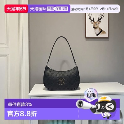 韩国直邮MLB Monogram男女复古NY标腋下包单肩3ABQS022N-50BKS