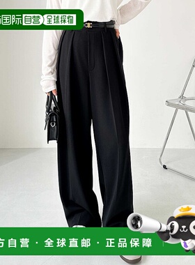 1h可退 日本直邮GeeRA 女士高腰宽松休闲裤 208102阔腿裤西装裤