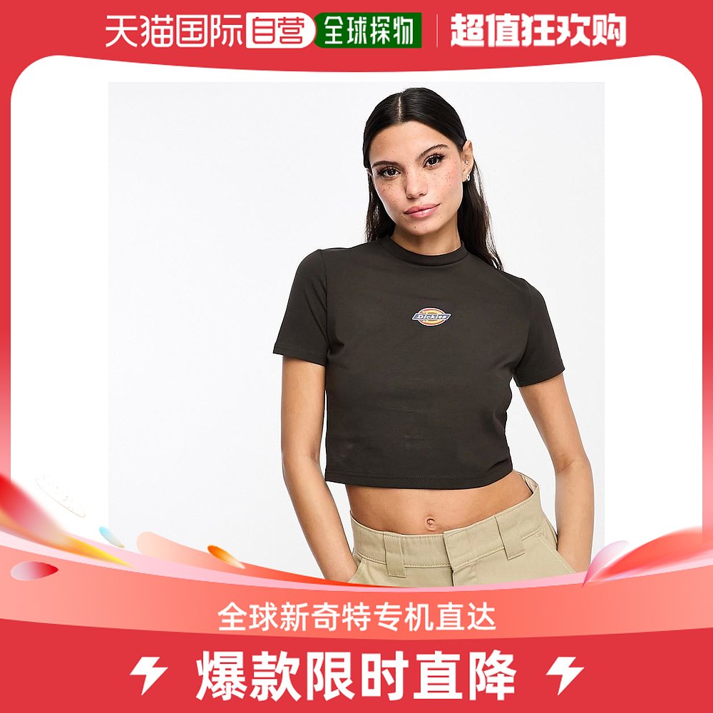 香港直邮潮奢 Dickies迪凯斯女士Dickies valley central淡棕T