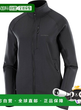 日本直邮SALOMON 女士全拉链抓绒 ESSENTIAL LIGHTWARM 中层夹克