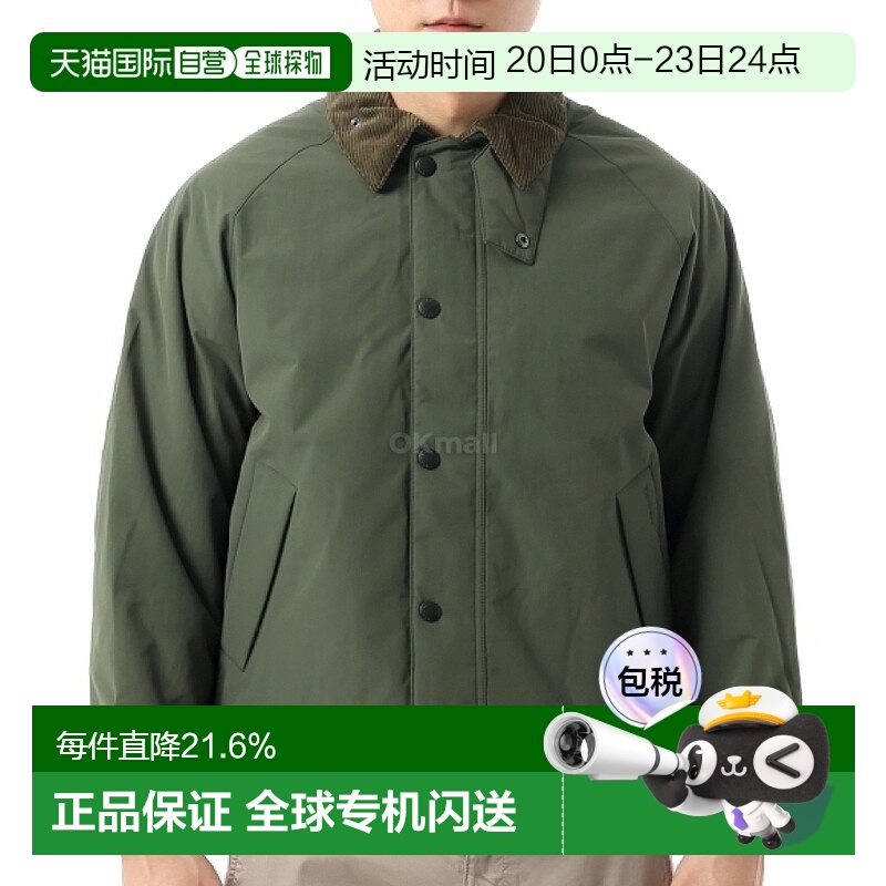 韩国直邮Barbour男款Transport Padded夹克外套翻领MCA1005 OL53