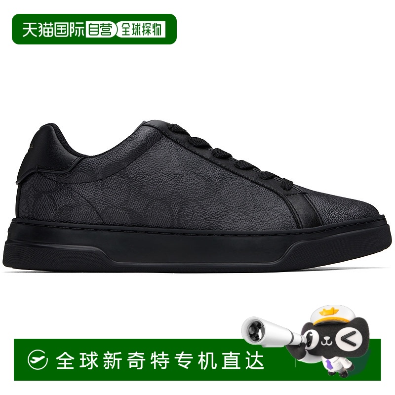 1h可退 潮奢Coach 蔻驰 男士 黑色 & 灰色 High Line 运动鞋