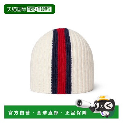 自营欧洲直邮Gucci古驰 Generation Gucci婴儿罗纹羊毛Web条纹帽