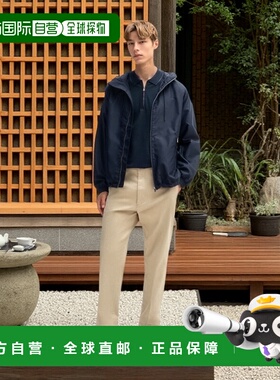 自营 bossStructured-cotton polo shirt with zip placket - dar