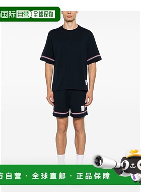 香港直邮THOM BROWNE 男士T恤 MJS282AJ0199415 SS2025 蓝色