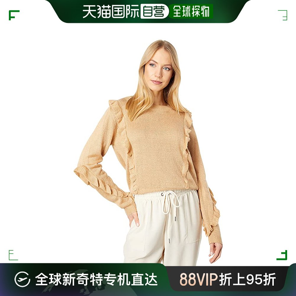 香港直邮潮奢 BCBGeneration女士 U1UX7S42打褶袖子毛衣