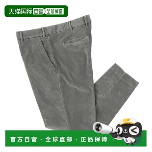 日本直邮PT TORINO 男士灰色无褶灯芯绒休闲裤 EDGE REBEL FIT 版