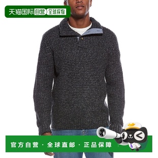 Rib Shaker Mock Neck blue 自营WEATHERPROOF Sweater VINTAGE