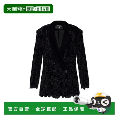 1h可退 香港直邮BALMAIN 女士夹克 HF1SJ151MI64EAP AW2026 黑色
