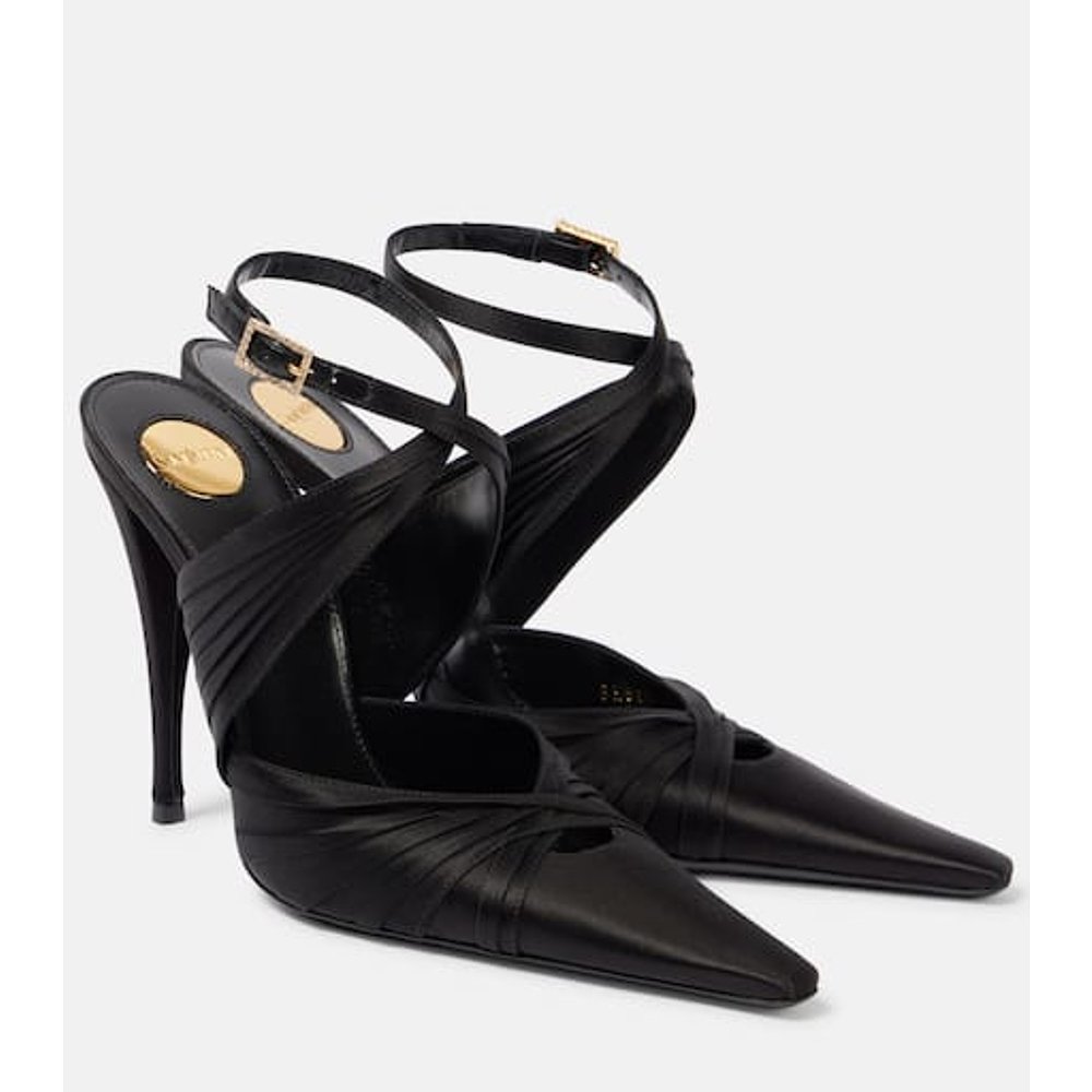潮奢 Saint Laurent 圣罗兰 女士 Véronique 110 绸缎浅口鞋