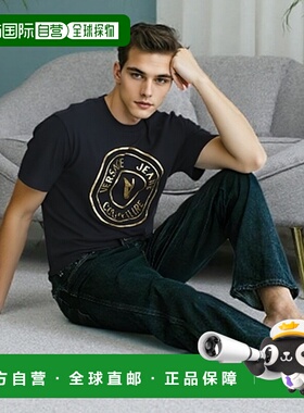 香港直邮VERSACE JEANS 男士T恤 79GAHT01CJ00TG89 AW2025男装