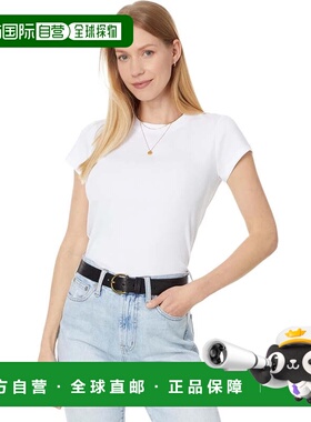 自营Women's Madewell T-Shirt White Stretch Supima Cotton Rib