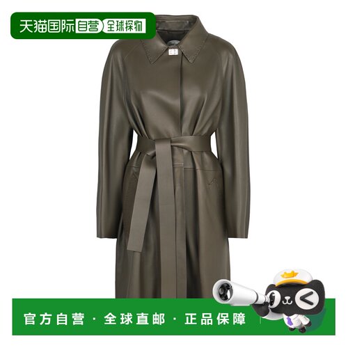 1h可退 香港直邮FENDI 女士大衣 FPS841ARTZF0TZ6 SS2025 绿色 Le