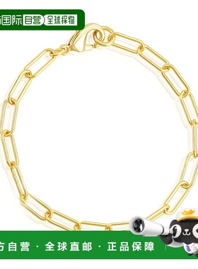 自营 Adornia 矮胖纸夹链手链 金色 - 黄色 美国奥莱直发