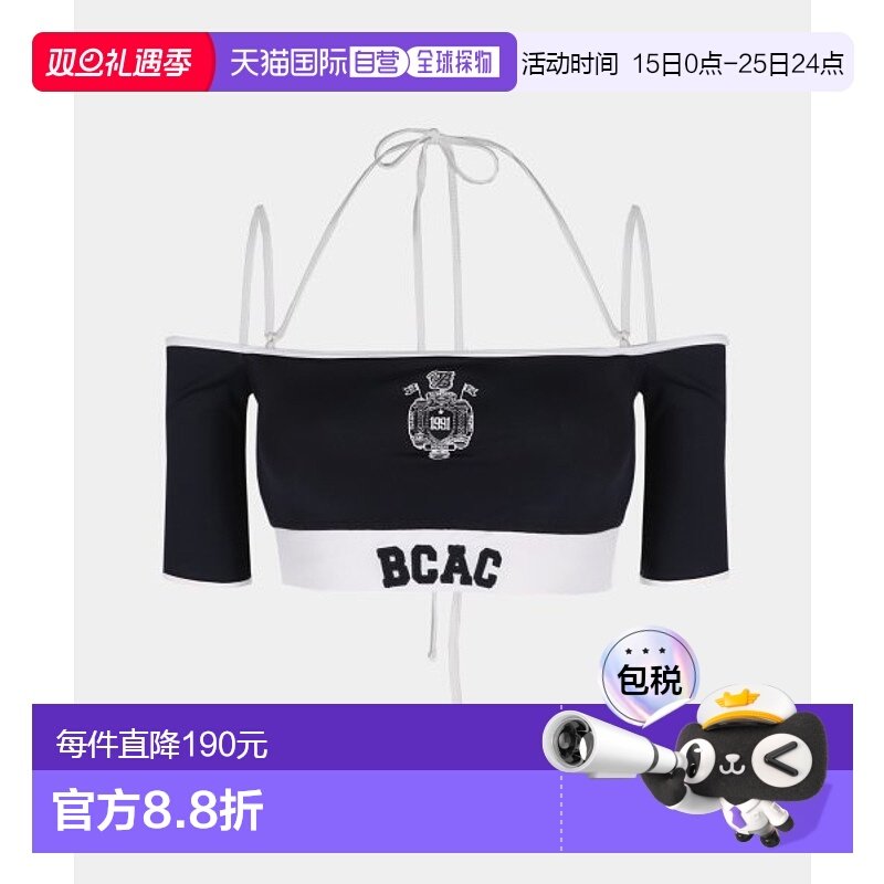 韩国直邮BADBLOOD 女士抹胸连体泳衣BCAC Off Shoulder 1/2 Tee Br